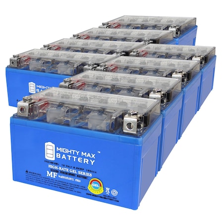 YTZ10SGEL 12V 8.6AH GEL Replacement Battery Compatible With KTM 640 Duke SMC SXC Supermoto - 8PK